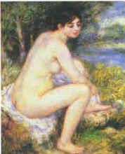 Pierre Renoir  Female Nude in a Landscape oil painting image